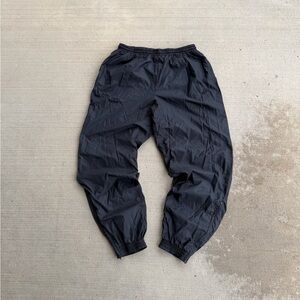 Vintage 90’s Nike Black Nylon Windbreaker Track Pants White Tag Size Large